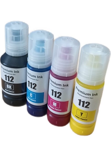 Epson Ecotank 112 Uyumlu 4 Lü Mürekkep Set Epson Ecotank 112 Uyumlu 4 Lü Mürekkep Set fiyatları