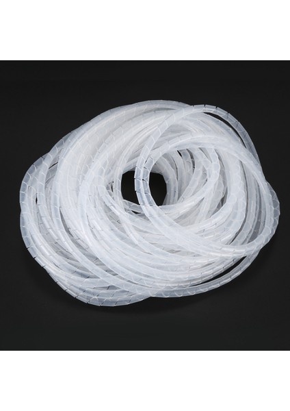 Kablo Tel Düzenleyici Yöneticisi Spiral Sarma Bandı 6mm Dia 15M Uzunluk Beyaz (Yurt Dışından) fiyatları