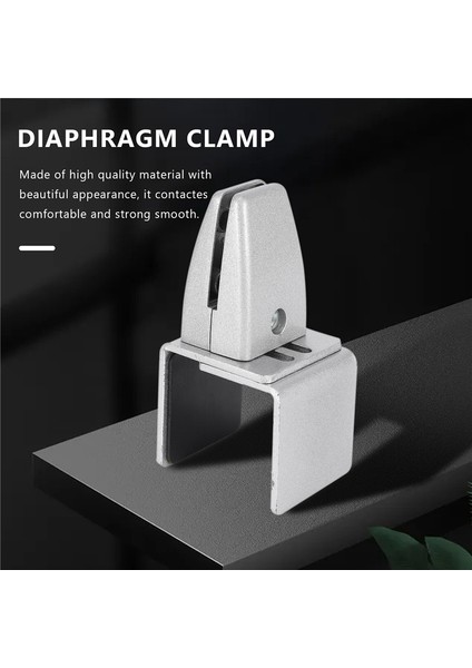 2 Paket Gümüş Hapşırma Koruma Kelepçe Desteği Ofis Masası Bölme Tutucu Ayarlanabilir Masa Sabitleme Ekran Klipsi (Yurt Dışından)