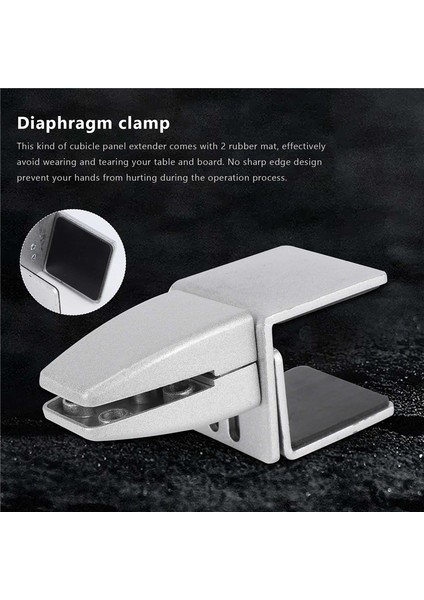 2 Paket Gümüş Hapşırma Koruma Kelepçe Desteği Ofis Masası Bölme Tutucu Ayarlanabilir Masa Sabitleme Ekran Klipsi (Yurt Dışından) fiyatları