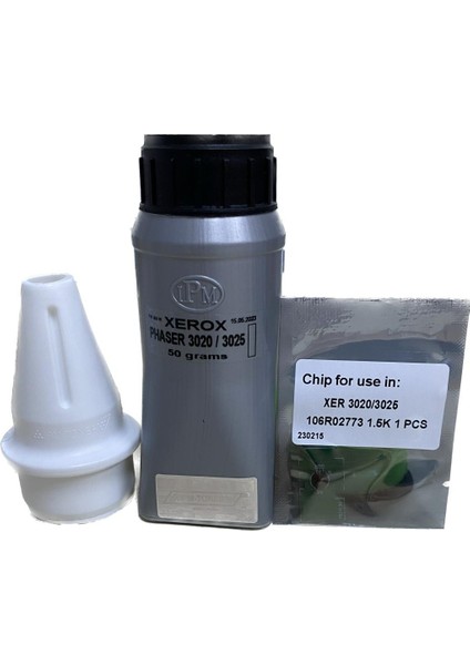 Xerox Phaser 3020 / 3025 Toner Tozu 50 gr + Chip Xerox Phaser 3020 / 3025 Toner Tozu 50 gr + Chip