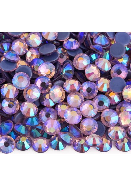 Premium Kalite Altı Düz Ütü Ile Yapışan (Hotfix) Kristal Taş SS20 (4.6-4.8mm) Light Pink Ab (10 Gross - 1440 Adet)