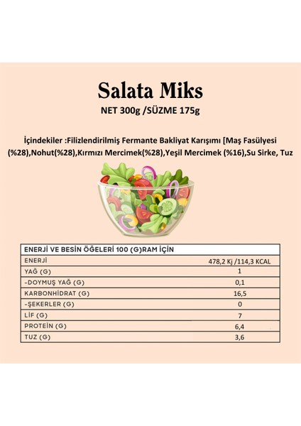Fermante Salata Miks 300 G