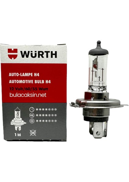 Çift Filaman Far Ampulü H4-12V-60/55W