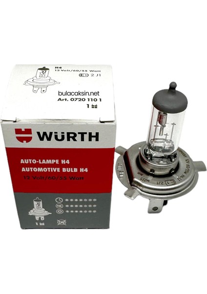 Çift Filaman Far Ampulü H4-12V-60/55W