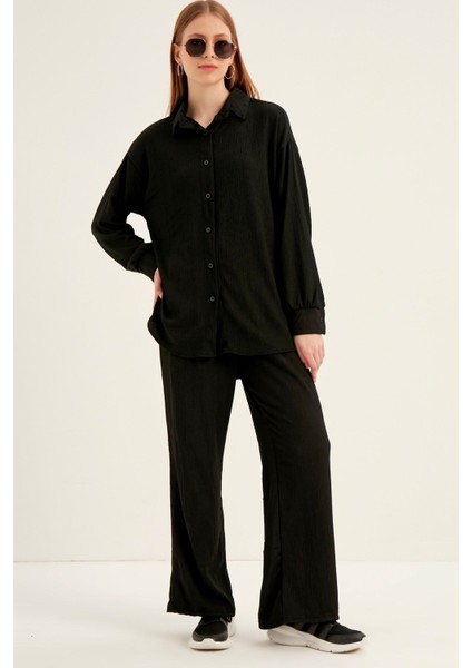 Kadın Siyah Örmee Ikili Takım fiyatları