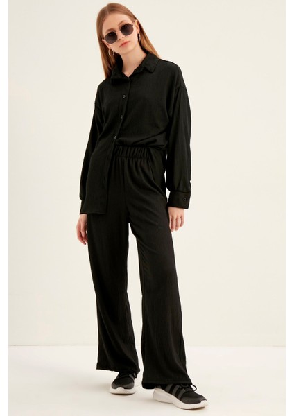 Kadın Siyah Örmee Ikili Takım modelleri