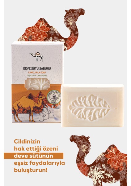 3'lü Doğal Sabun Seti – Eşek, Deve, Keçi Sütlü Sabunlar 3X100G