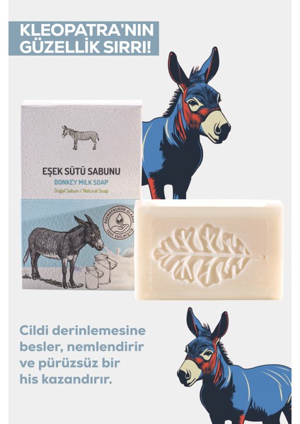 3'lü Doğal Sabun Seti – Eşek, Deve, Keçi Sütlü Sabunlar 3X100G