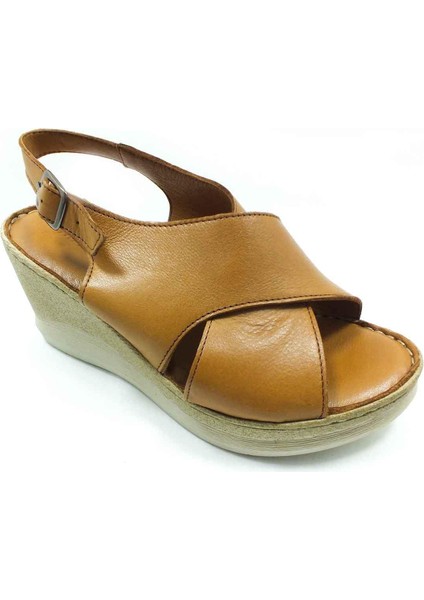 Hakiki Deri Sandalet Taba 86 063-177 fiyatları