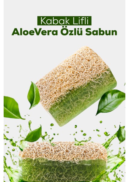 Doğal Kabak Lifli Aloe Vera Sabunu 130G.