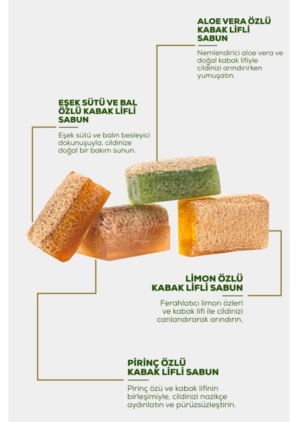 Doğal Kabak Lifli Aloe Vera Sabunu 130G. indirimleri