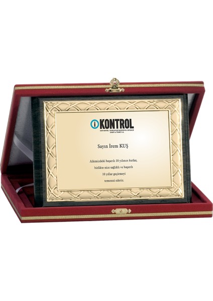 - Ahşap Plaketler - PL-059-M B - 15x20 cm