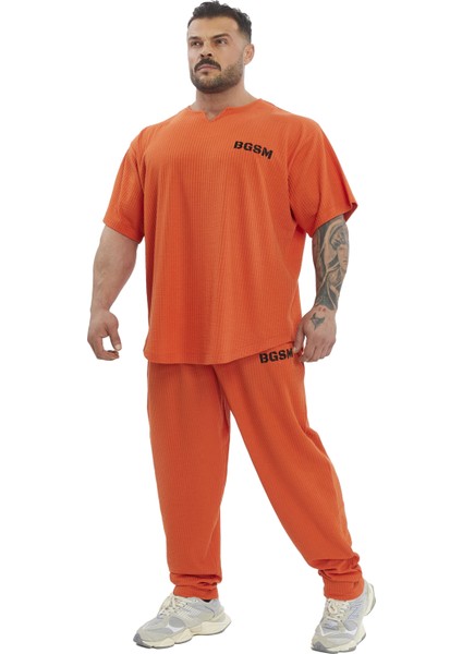 Erkek Loose Fit Eşofman Altı Nakışlı Spor Pantolon Bgsm PNT1415 fiyatları