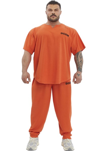 Erkek Loose Fit Eşofman Altı Nakışlı Spor Pantolon Bgsm PNT1415 indirimleri