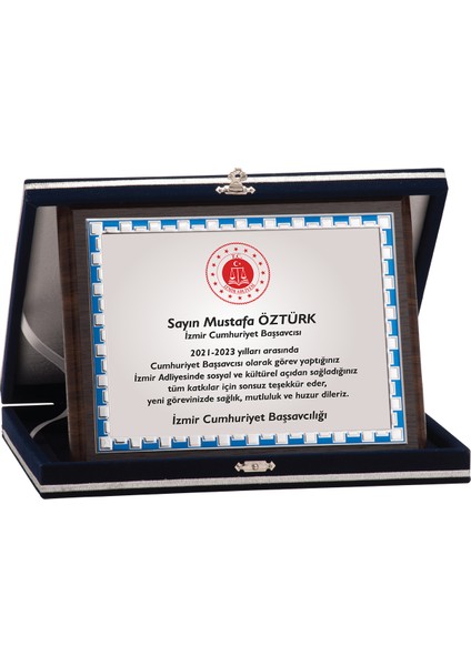 - Ahşap Plaketler - PL-051-M A - 18x24 cm