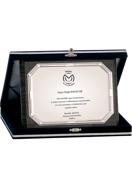 - Ahşap Plaketler - PL-047-M B - 15x20 cm