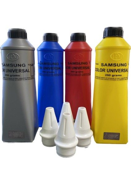 Samsung Universal Renkli Toner Tozu Set 250GR Uyumlu Samsung Universal Renkli Toner Tozu Set 250GR Uyumlu