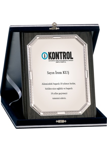 - Ahşap Plaketler - PL-045-M A - 18x24 cm