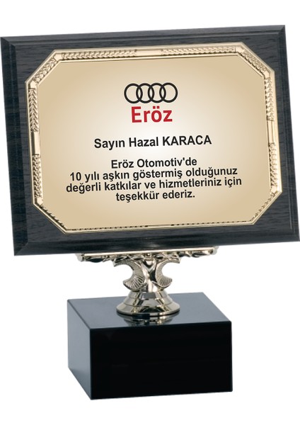 - Ahşap Plaketler - PL-044-M A - 18x24 cm