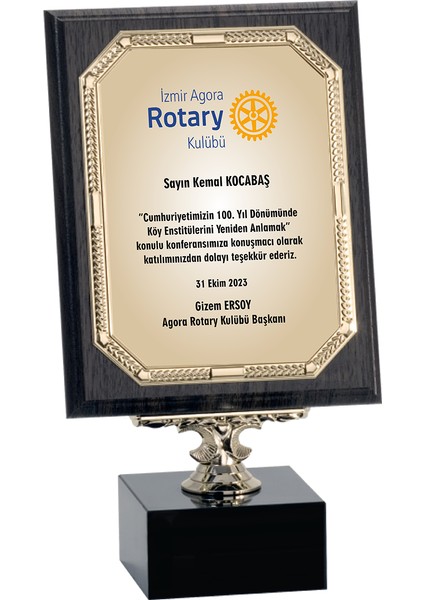 - Ahşap Plaketler - PL-042-M A - 18x24 cm