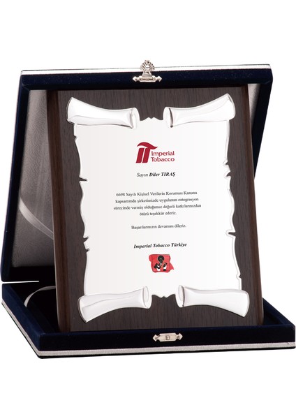 - Ahşap Plaketler - PL-037-M A - 18x24 cm