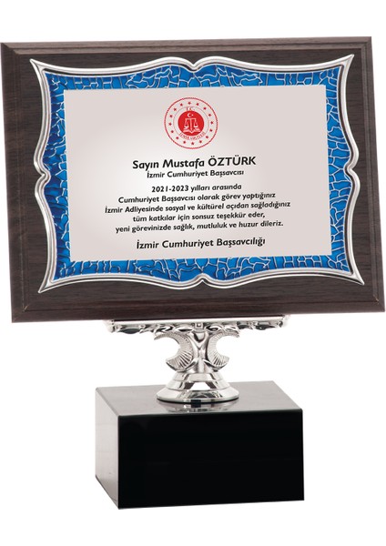 - Ahşap Plaketler - PL-036-M B - 15x20 cm