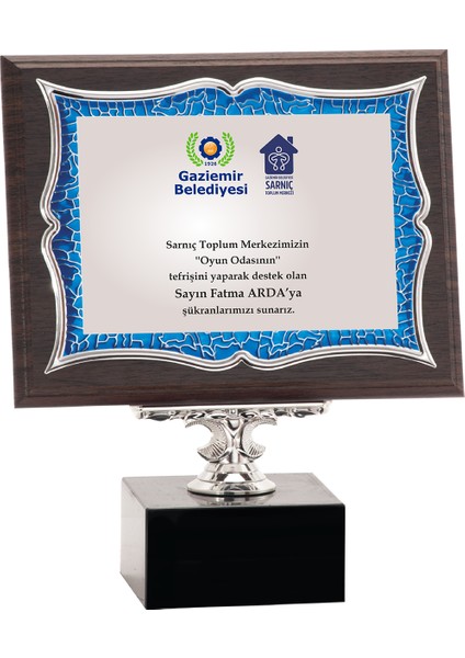- Ahşap Plaketler - PL-036-M A - 18x24 cm
