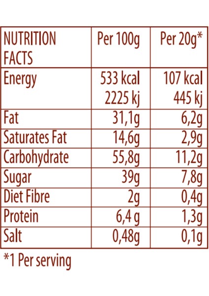 Fiorella Crunch Çikolatalı Gofret 20 gr 3 Lü 6 Lı Paket