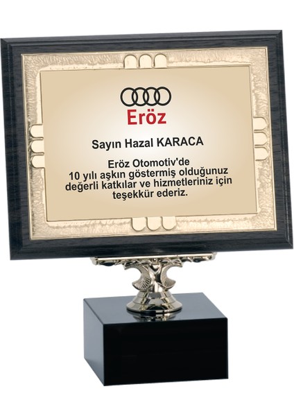 - Ahşap Plaketler - PL-028-M A - 18x24 cm