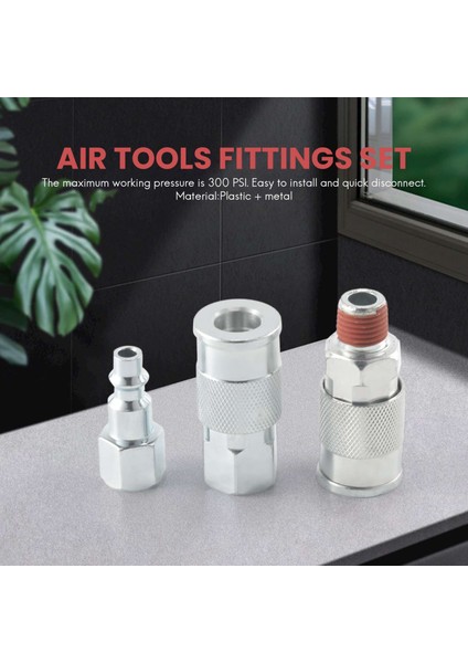 14 Parça 1/4 Inç Npt Hızlı Bağlantı Hava Bağlayıcısı ve Hava Kompresörü Aksesuarları Parçaları Için Fiş Kiti (Yurt Dışından) indirimleri