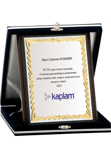 - Ahşap Plaketler - PL-021-M B - 15x20 cm