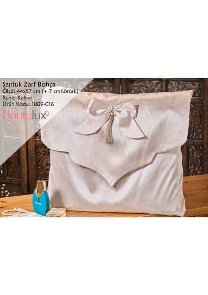 Osmanlı Ipeği Zarf Bohça 81440-C03 Kahve