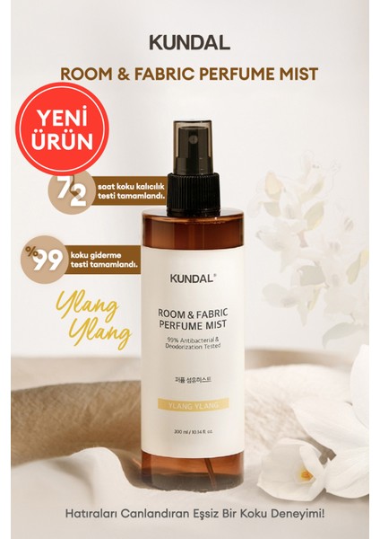 Oda ve Kumaş Kokusu Kundal Room & Fabric Perfume Mist (Ylang Ylang) 300 ml
