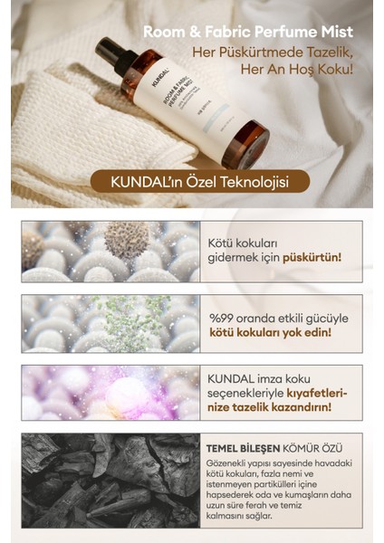 Oda ve Kumaş Kokusu Kundal Room & Fabric Perfume Mist (Ylang Ylang) 300 ml indirimleri