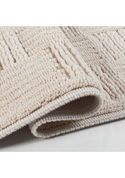 Kaşmir Halı Wave Paspas Beyaz 60 x 90-40 x 60 cm
