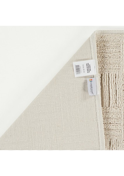 Kaşmir Halı Wave Paspas Beyaz 60 x 90-40 x 60 cm