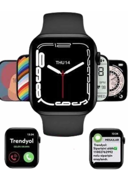 Yeni Model Akıllı Saat Dokunmatik Ekran Unisex Amoled Ekran 44 mm