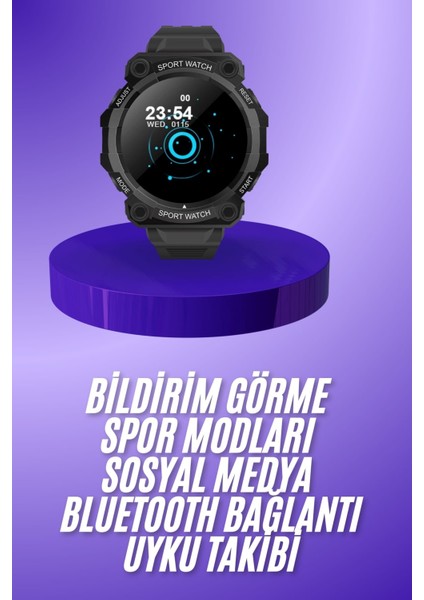 Yeni Nesil Akıllı Saat Bluetooth Bağlantılı Su Geçirmez Android ve Ios Uyumlu