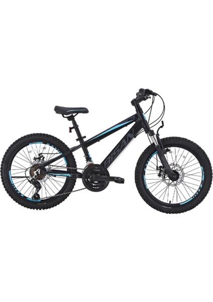 Cooper Çocuk Bisikleti 28 cm Md 20 Jant 21 Vites Mat Siyah Mavi