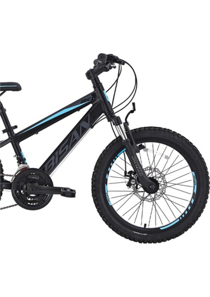 Cooper Çocuk Bisikleti 28 cm Md 20 Jant 21 Vites Mat Siyah Mavi