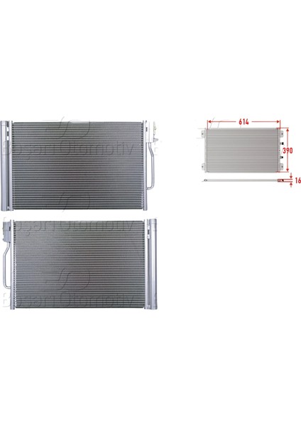 Klima Radyatörü - 84153744 Wisco - Opel Insignia B 1.4 1.5 1.6 2.0cdtı 17 ve Sonrası Uyumlu