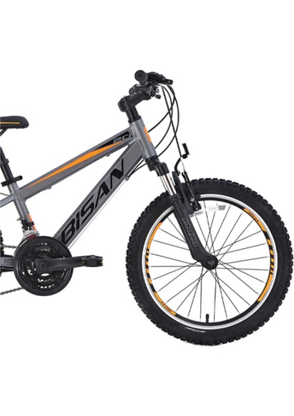 Cooper Çocuk Bisikleti 30 cm V 24 Jant 21 Vites Füme Siyah Turuncu fiyatları