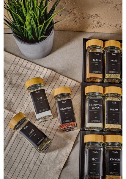 Raul Bamboo 12'li Baharatlık 120 ml modelleri