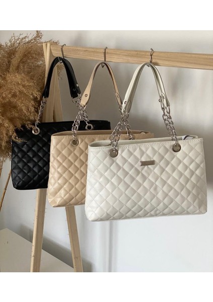 Bayan Krem Omuz El Çantası