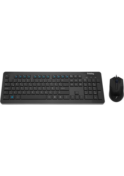 Frısby FK-158QU USB Q Tr mm Siyah Kablolu Klavye Mouse Set