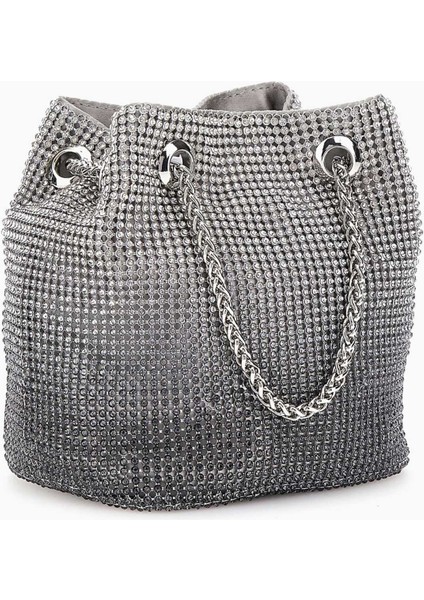 Zalina Pouch Gümüş Taş Detaylı Omuz Çantası fiyatları