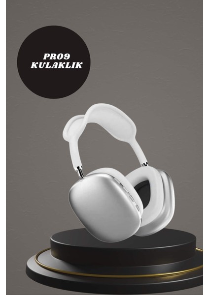 Kulak Üstü P9 Kablosuz Bluetooth Kulaklık ve 7 Kordonlu Akıllı Saat