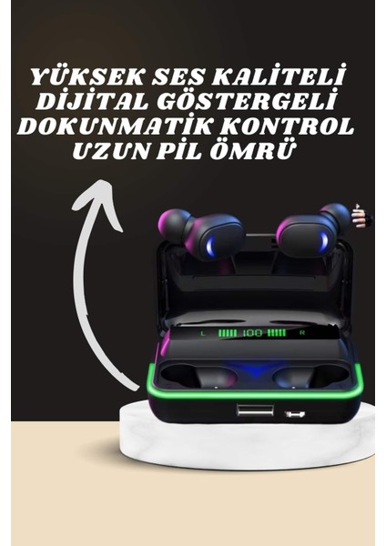 Yeni Nesil Akıllı Saat ve Bluetooth Kulaklık Kampanyası Android ve Ios Uyumlu Uyku ve Sağlık Takibi