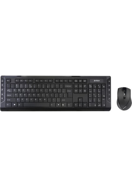 A4 Tech 8200F Q Kablosuz USB Siyah Lux Multimedya Klavye/mouse Set